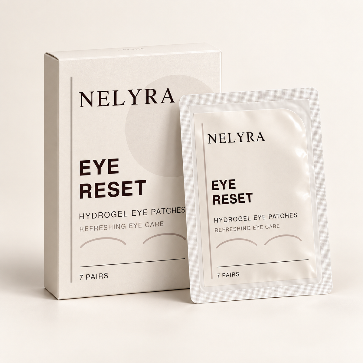 NELYRA EYE RESET, boîte et sachet
