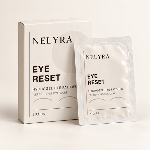NELYRA EYE RESET, boîte et sachet