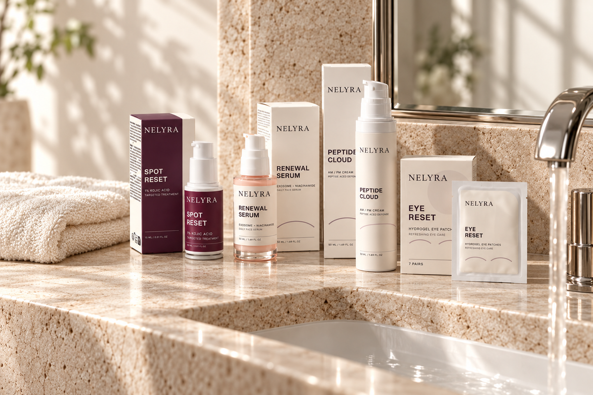 EYE RESET dans l’univers salle de bain NELYRA