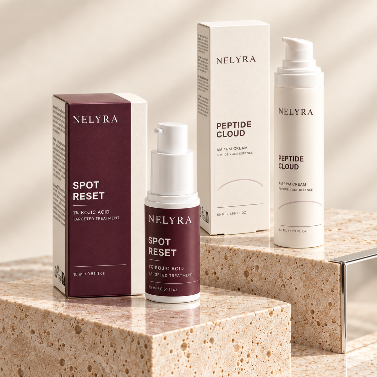Spot Reset et Peptide Cloud pour le Evening Reset